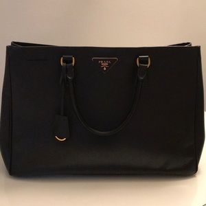 Authentic Prada Medium Saffiano Lux Tote